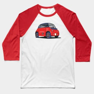 Citroen Ami electric car in red Baseball T-Shirt